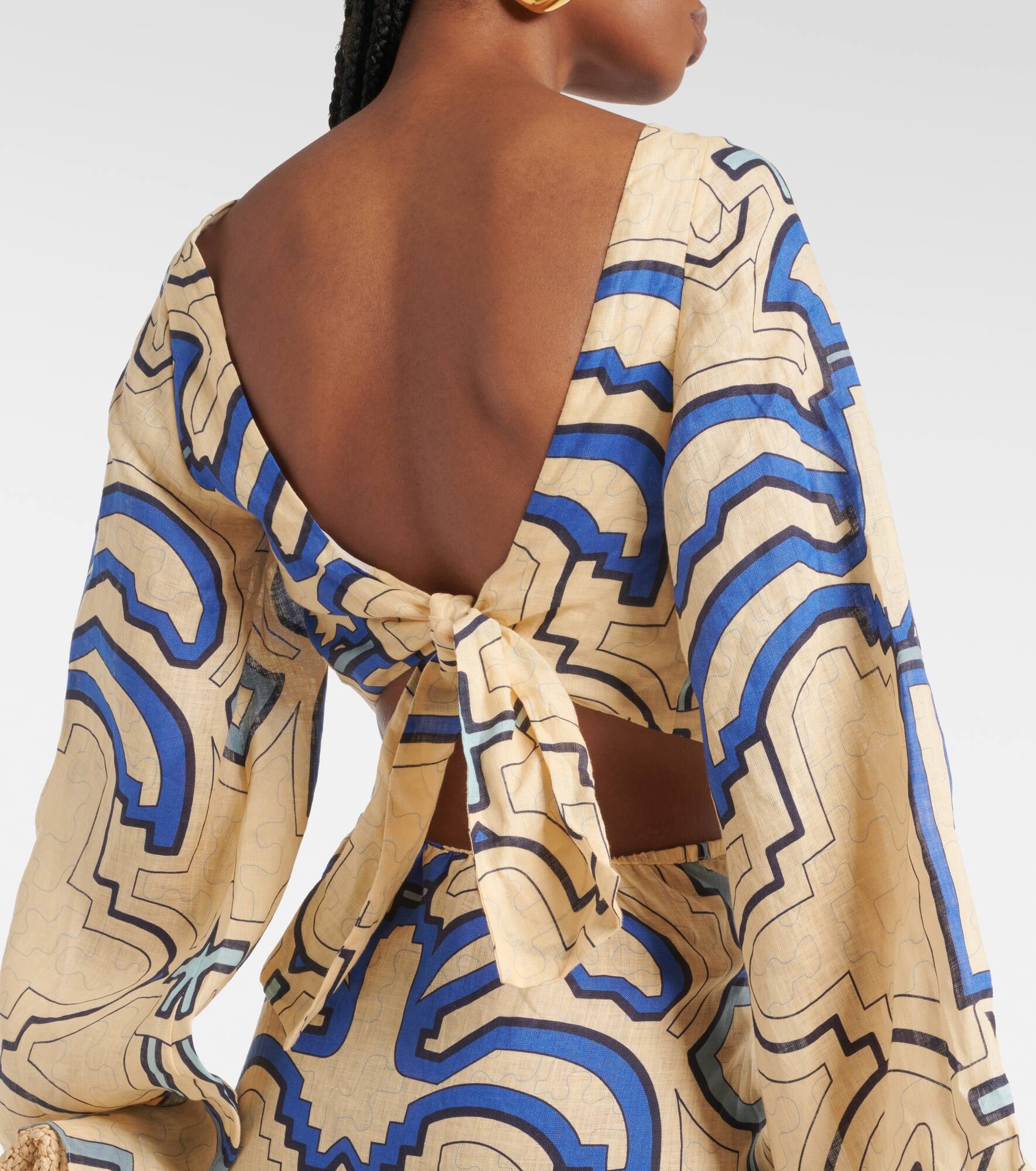Linen midi dress - 7