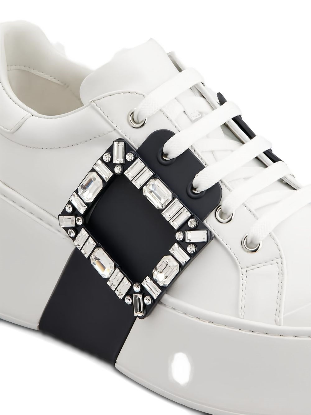 Viv Skate high Strass leather sneakers - 4