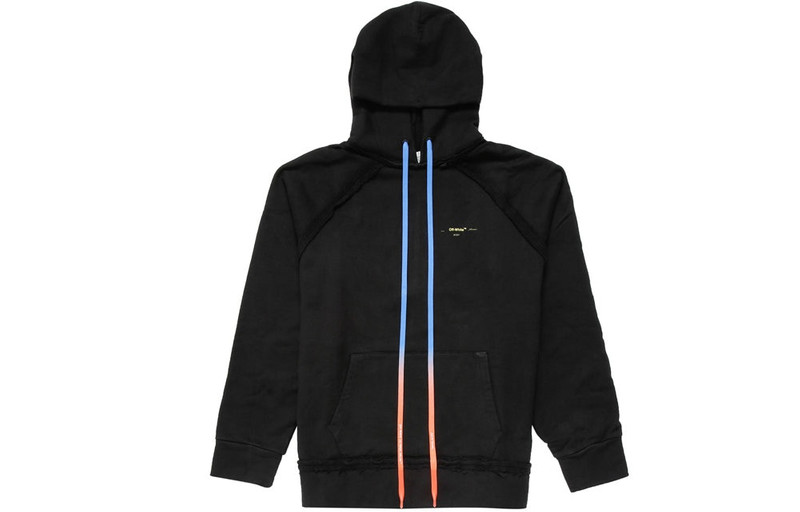 오프 화이트 아크릴 화살표 Incomplete Hoodie '블랙 이름 * - 1