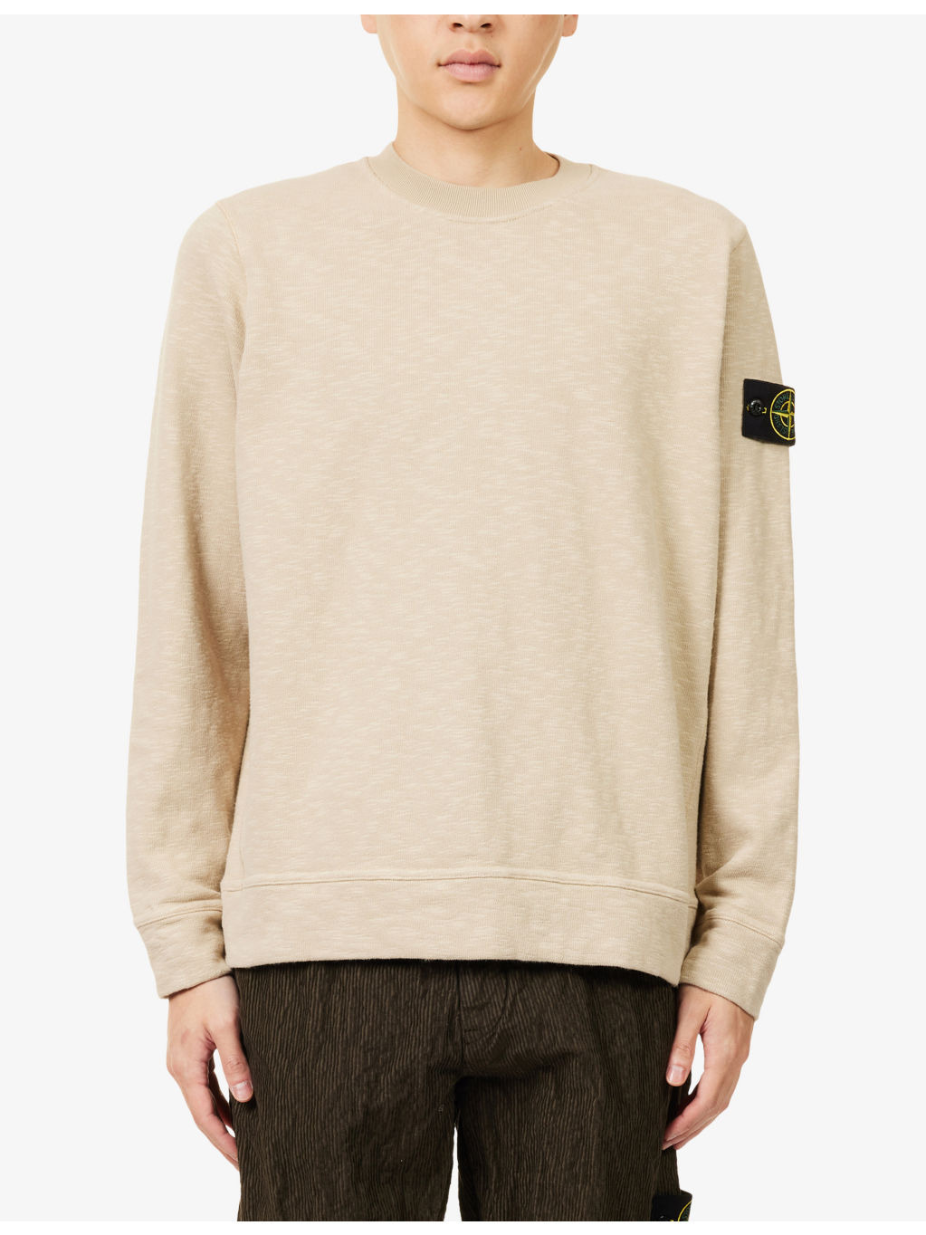 Vanise Logo-Patch Cotton-Jersey Sweatshirt - 3