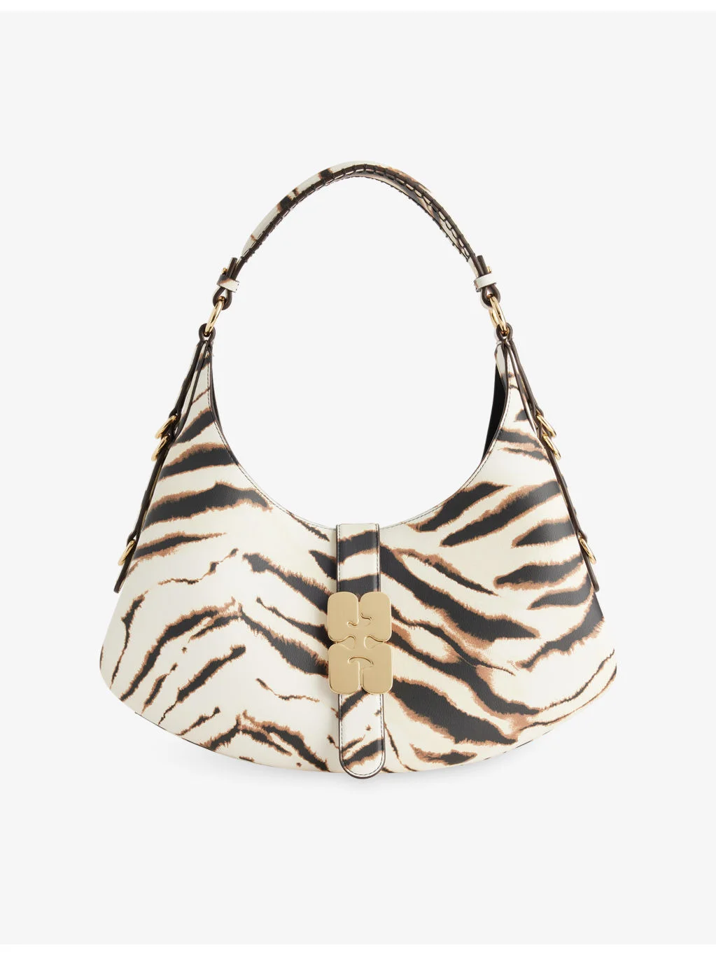 Kat Zebra Small Faux-Leather Shoulder Bag - 1