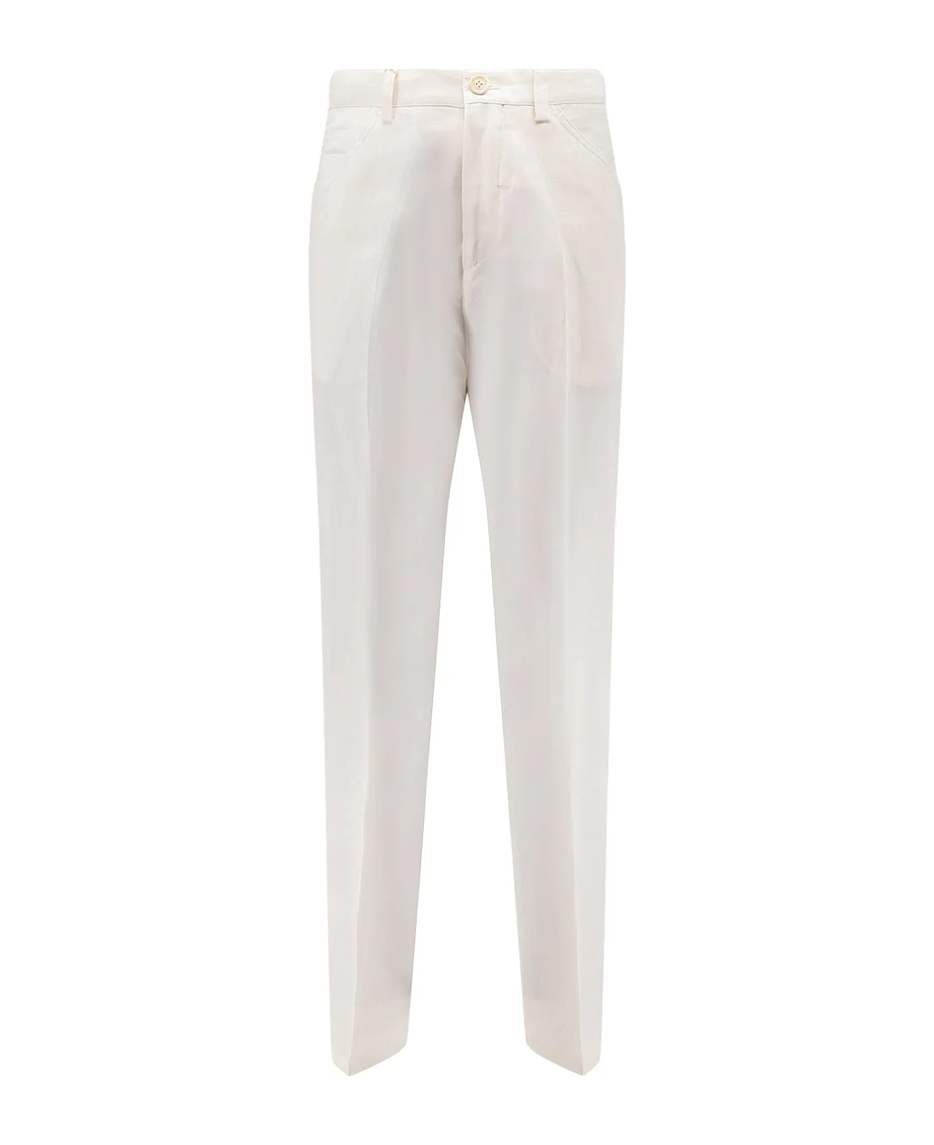 Cotton And Linen Trousers - 1