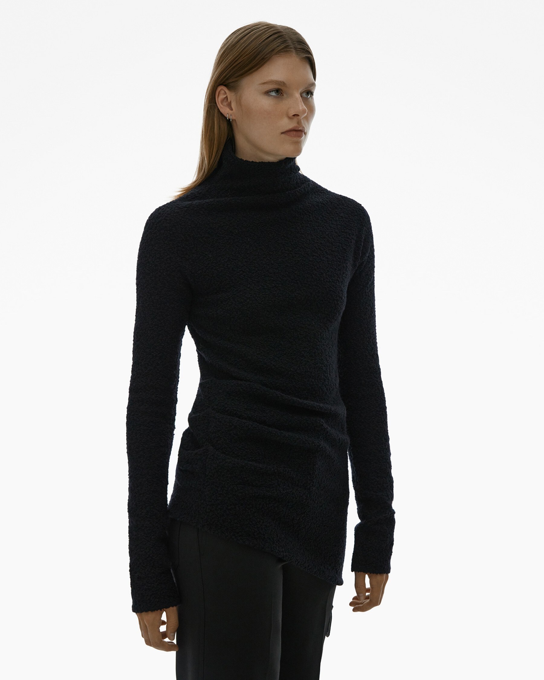 ASYMMETRICAL TURTLENECK SWEATER - 5
