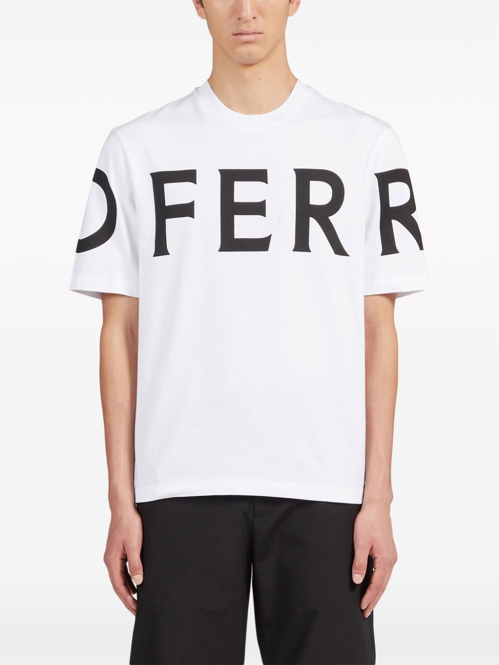 logo-print cotton T-shirt - 3