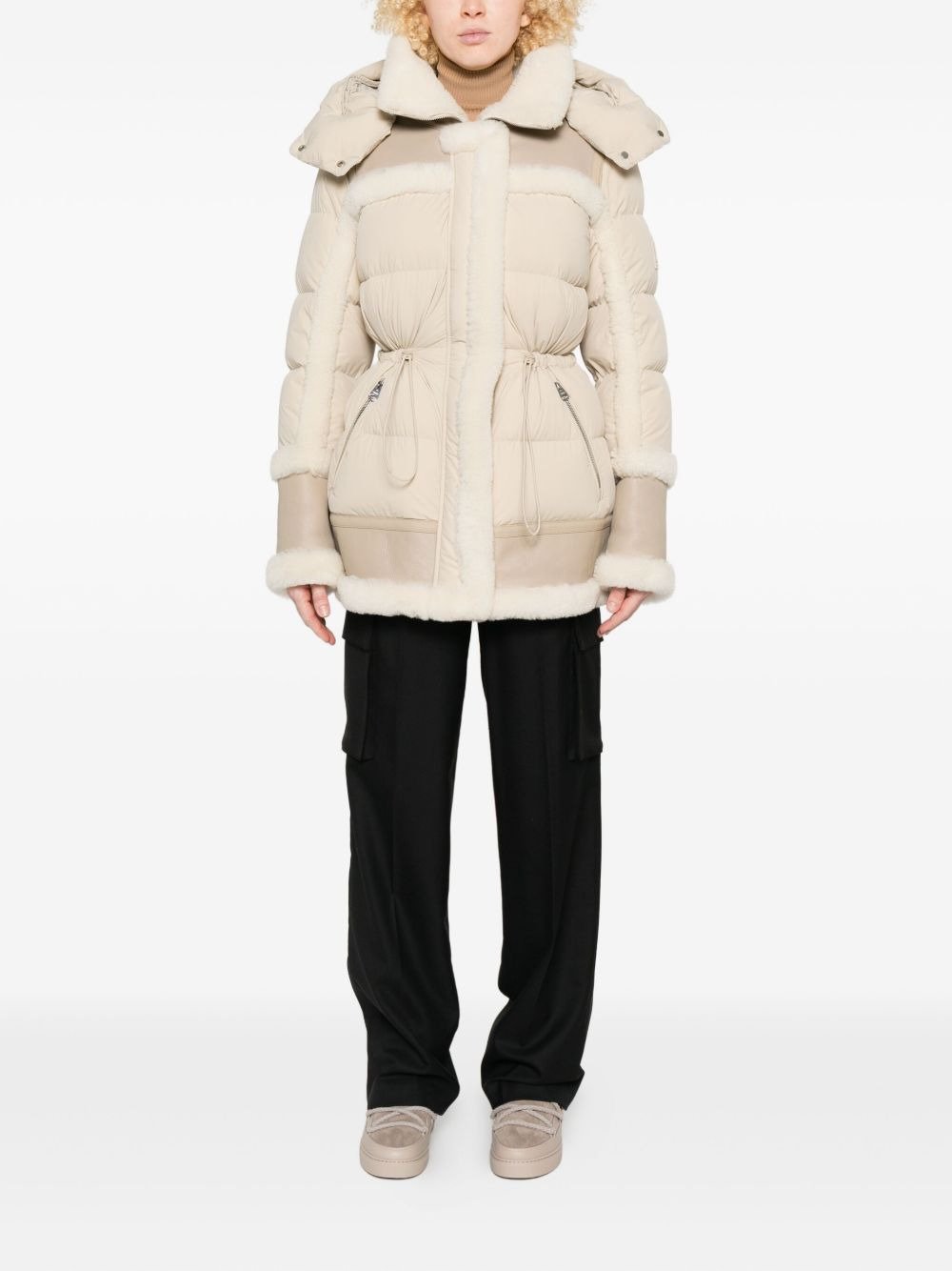 Lilibeth quilted shearling-trimmed coat - 2