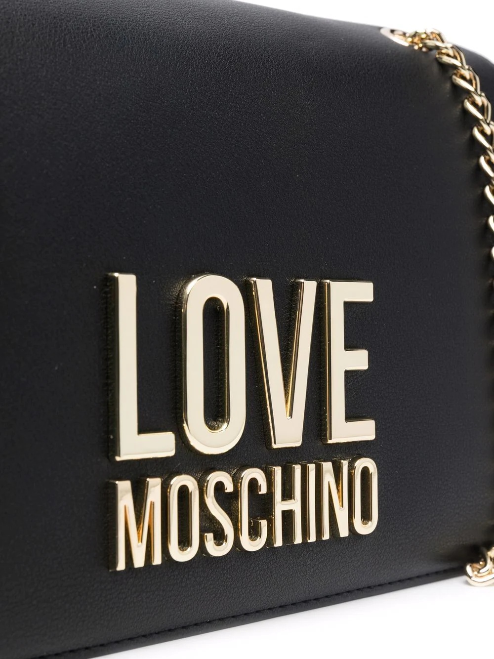 logo-letter chain-strap bag - 4