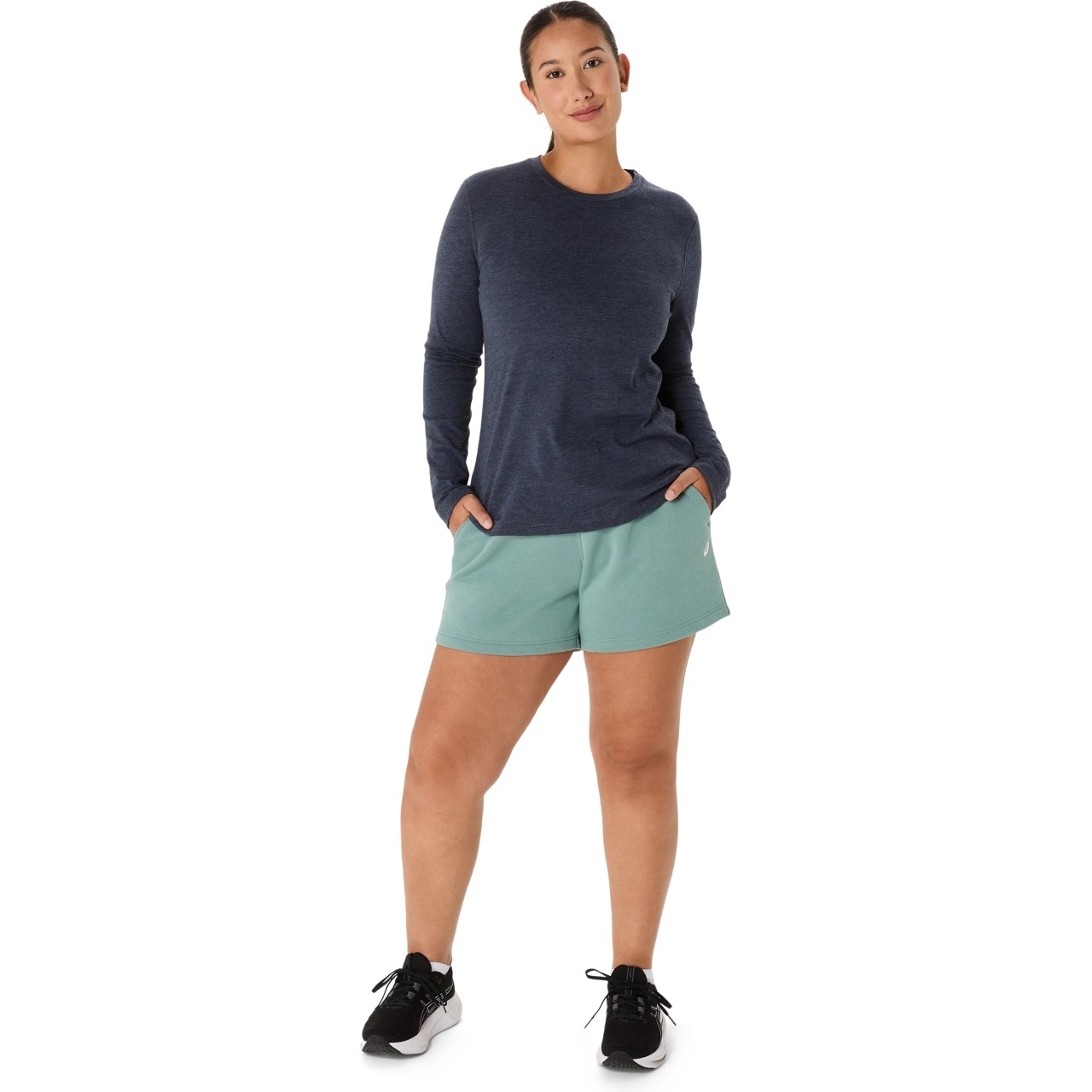WOMEN'S ASICS SUNDAY SANA FLEECE SHORT - 5