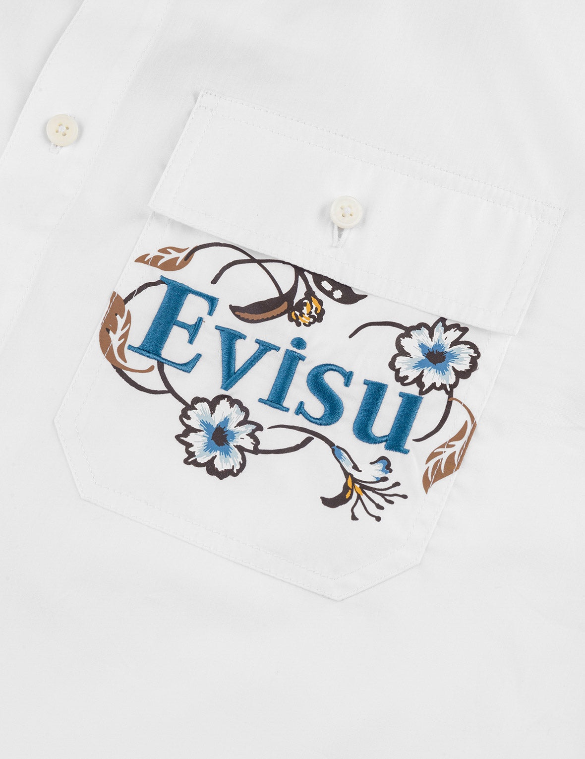 Floral and Logo Daicock Print Relax Fit Short-Sleeve Shirt - 7