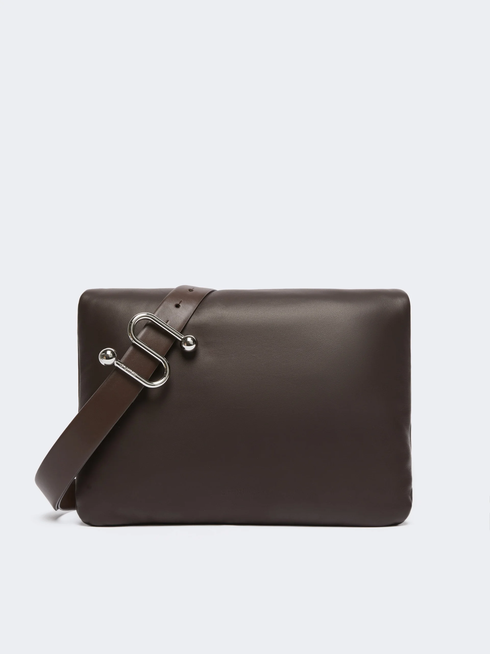 SOFFY Padded nappa-leather Soffy Bag - COCOA - 1