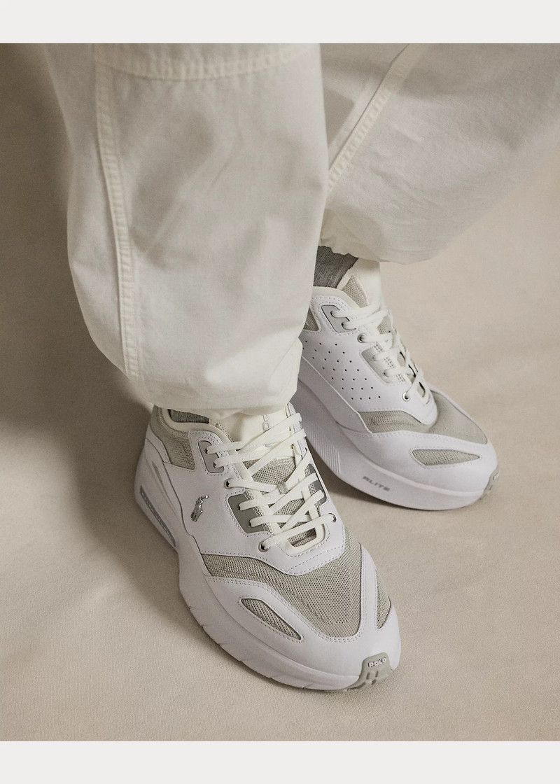 Boerum Leather-Paneled Knit Sneaker 5