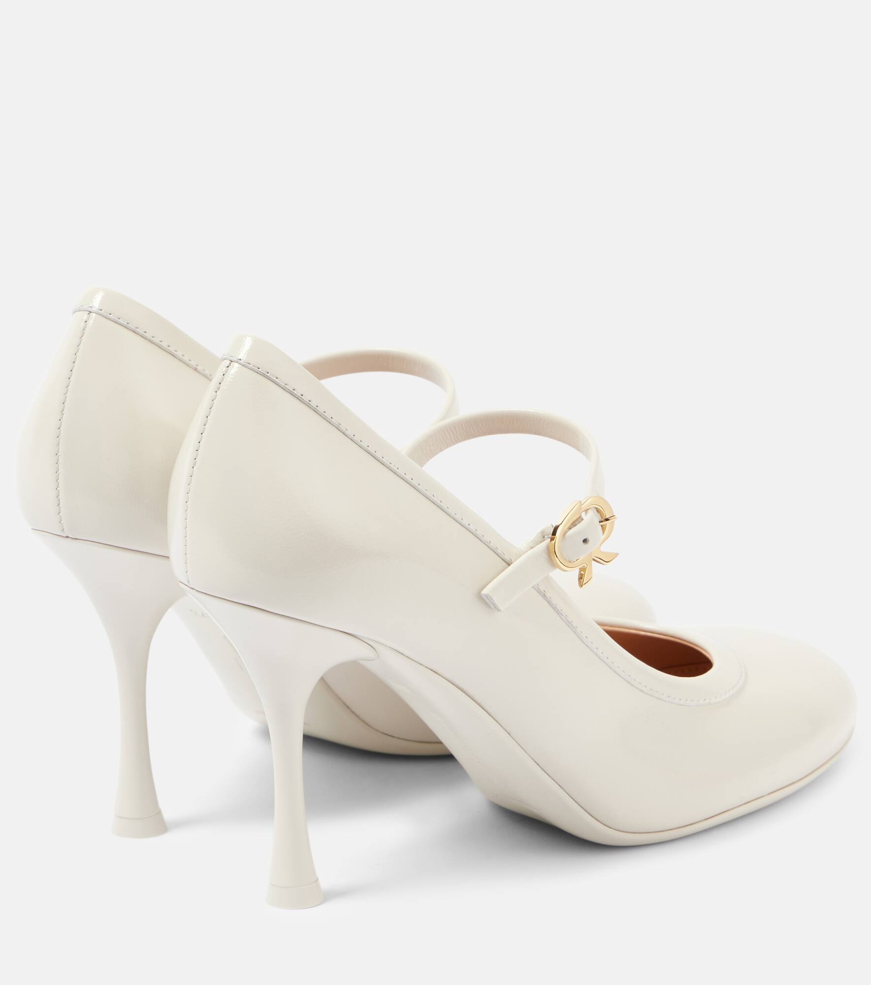85 patent leather Mary Jane pumps - 3