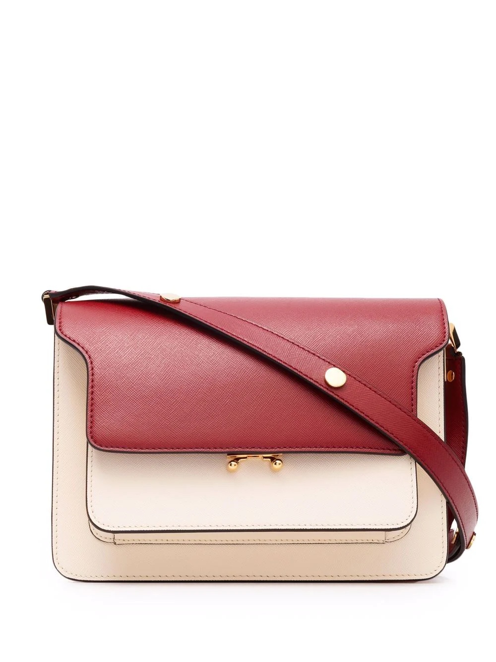 Trunk colour-block crossbody bag - 1