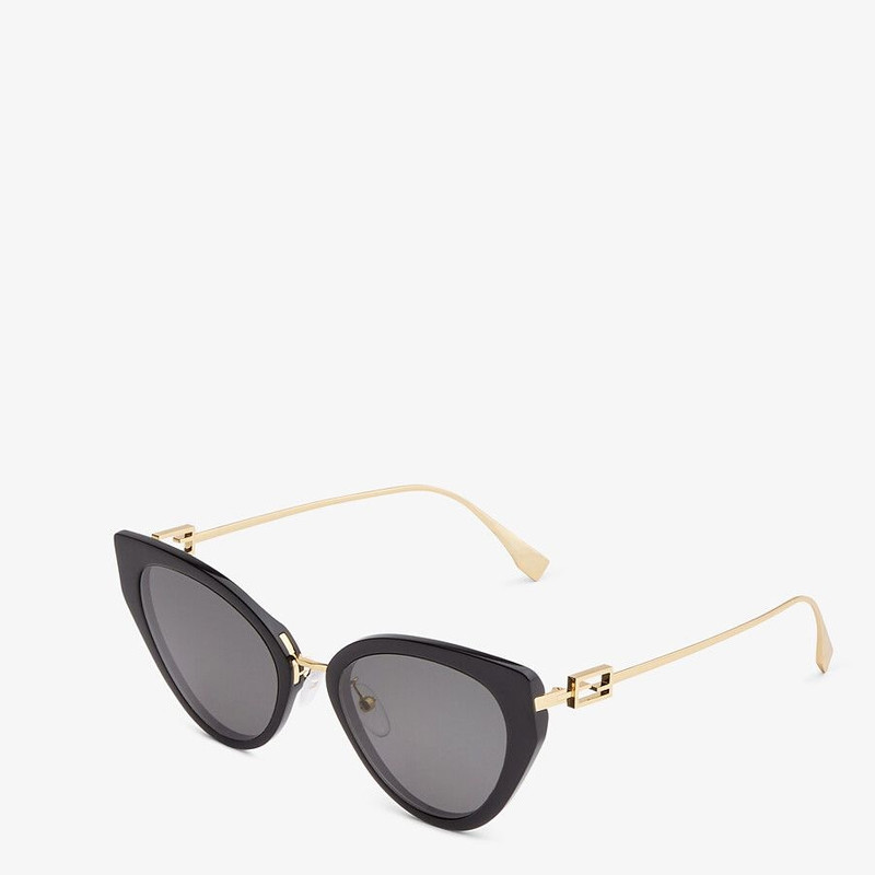 FENDI Black acetate and metal sunglasses outlook