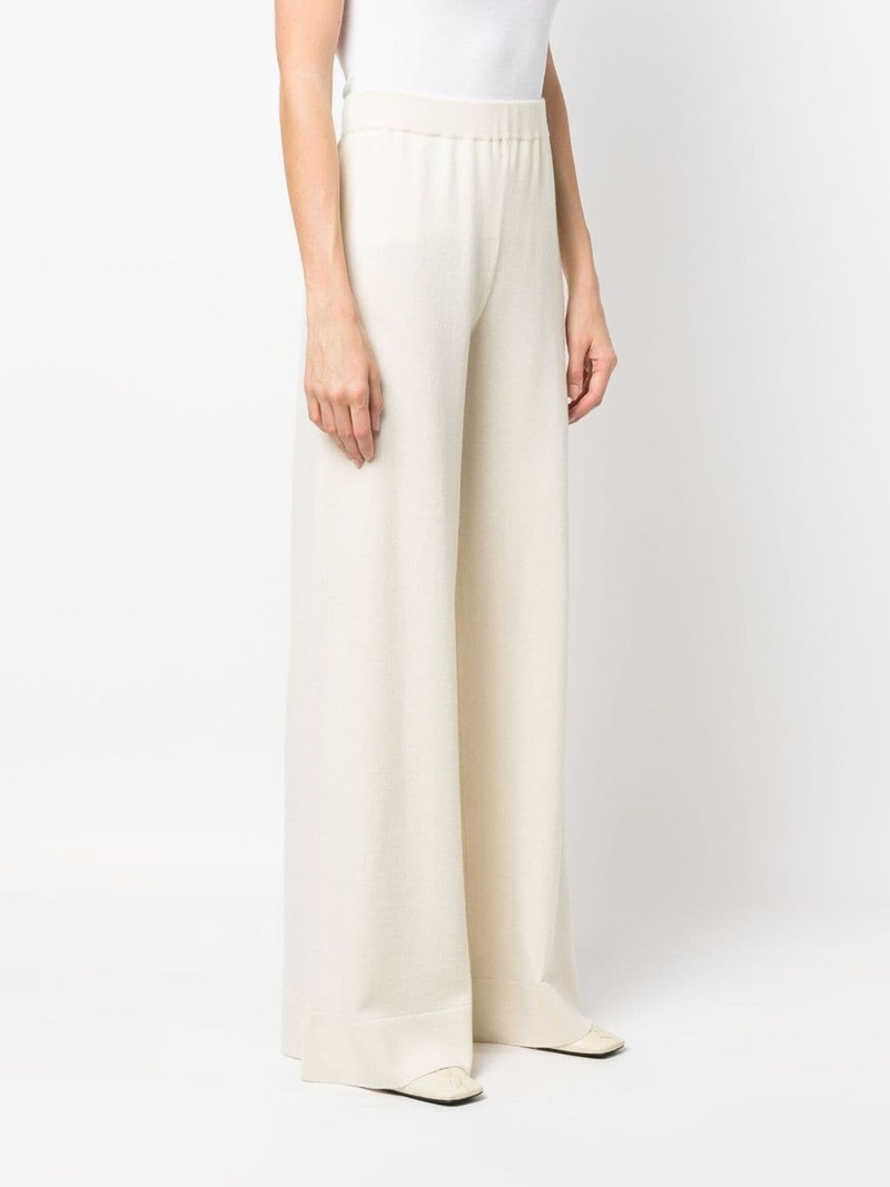 wide-leg cashmere knitted trousers 3