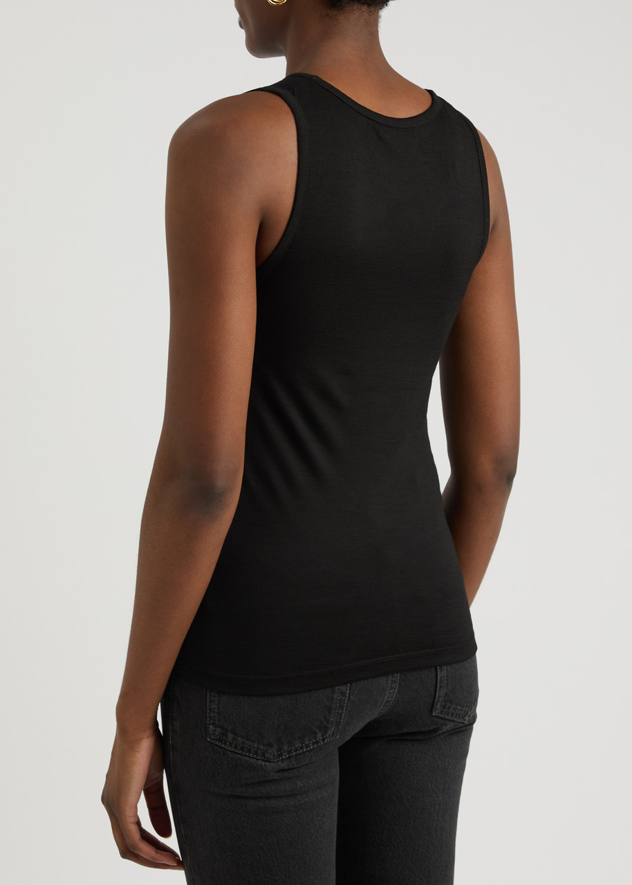 Saint Laurent Logo-embroidered Wool Tank - 3