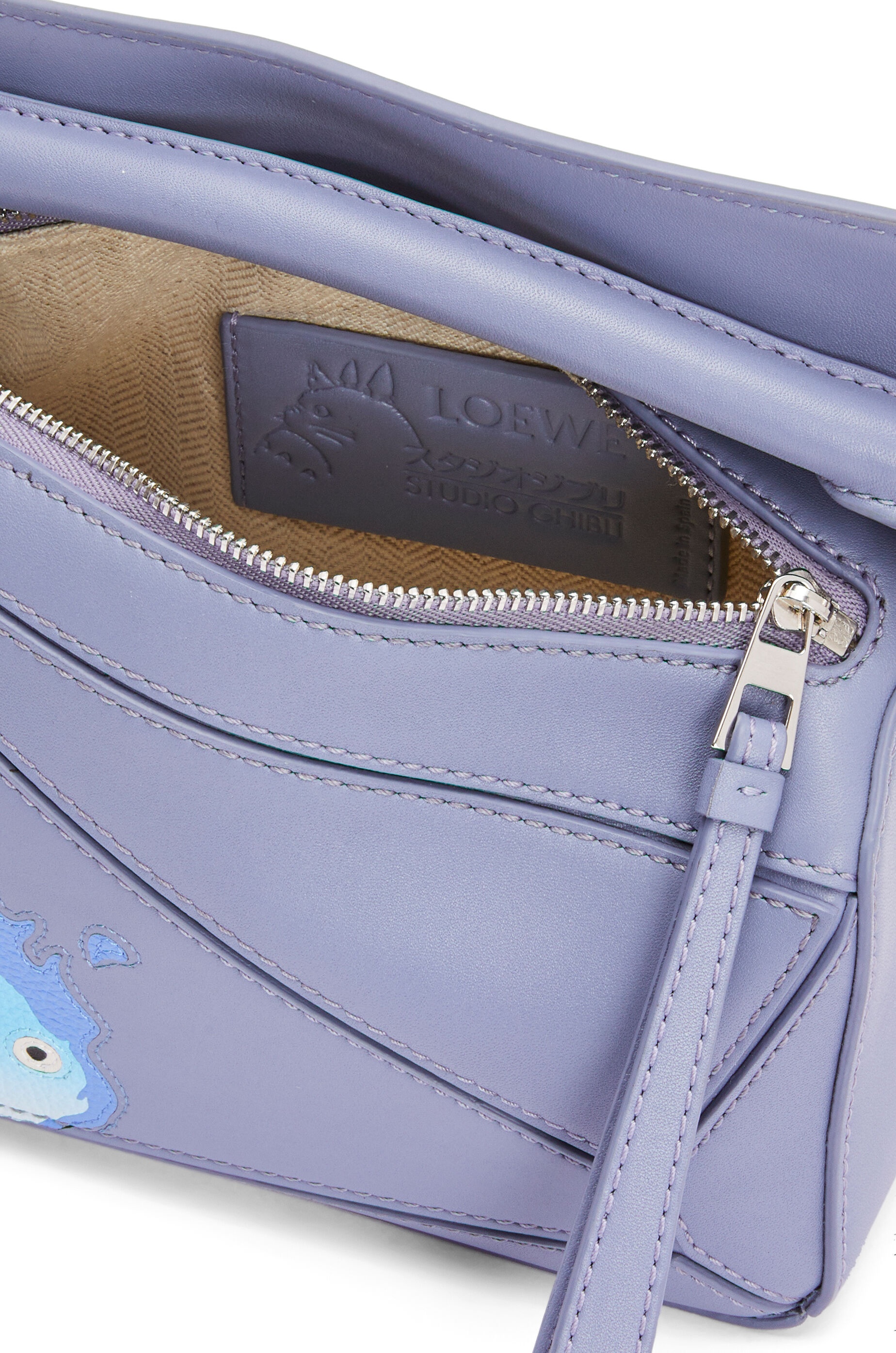 Calcifer mini Puzzle bag in satin calfskin - 7