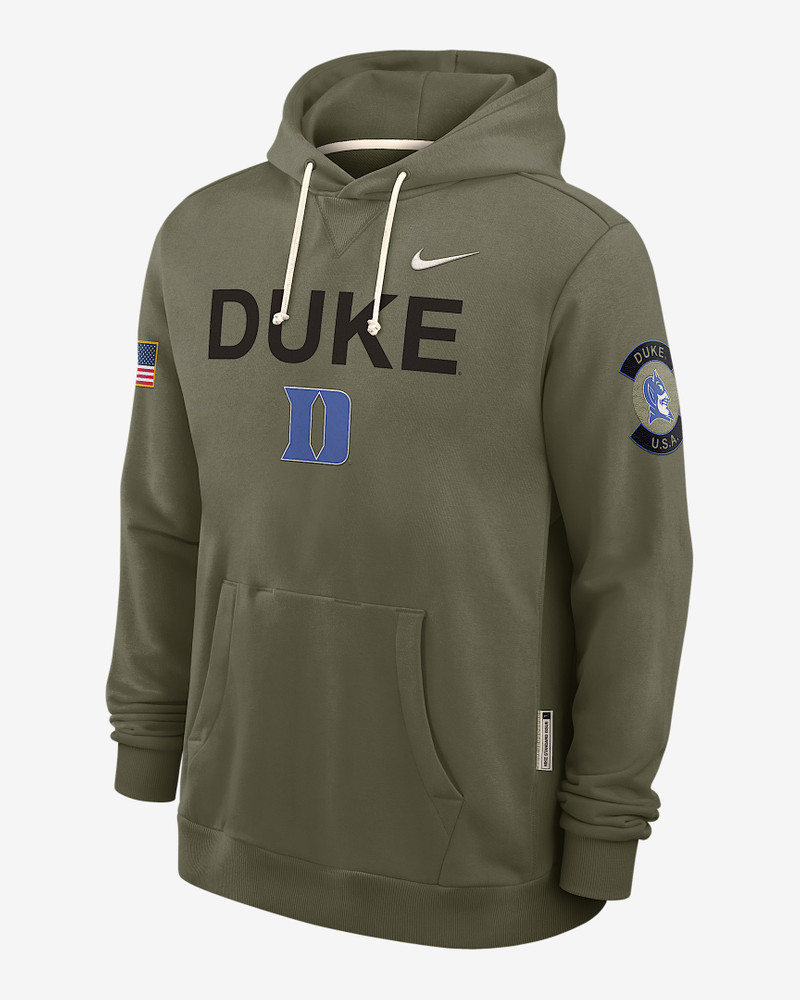Duke 2025 Military Appreciation Men's Nike Dri-FIT College Pullover Hoodie 1