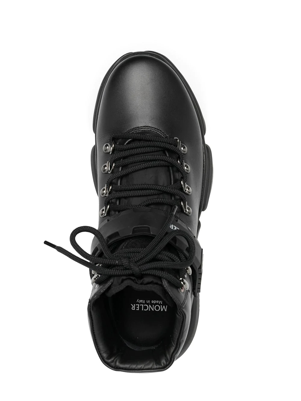 leather high-top sneakers - 4