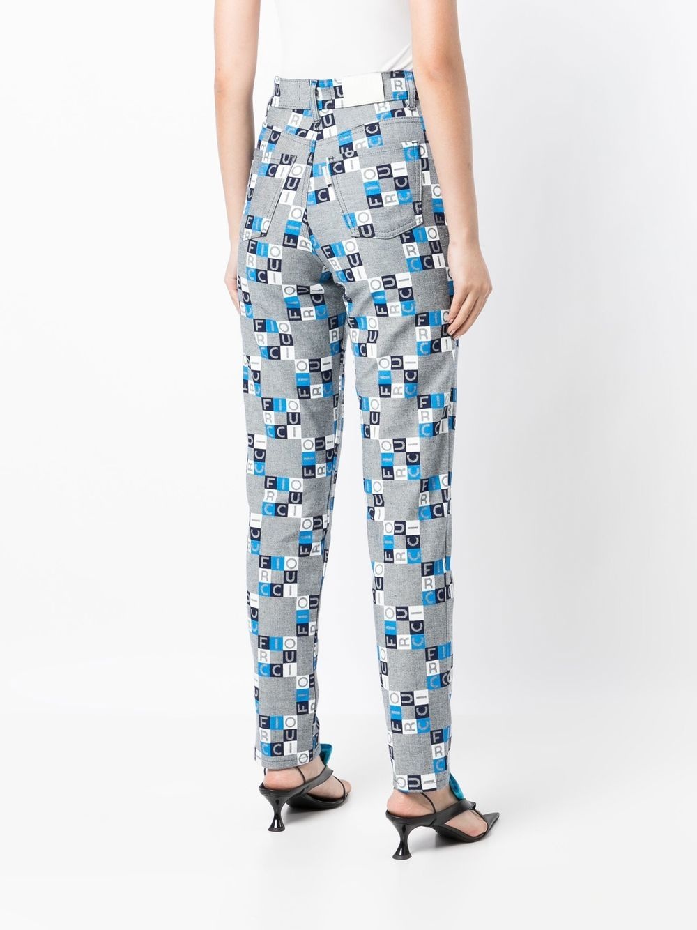 high-rise logo slim-fit jeans - 4