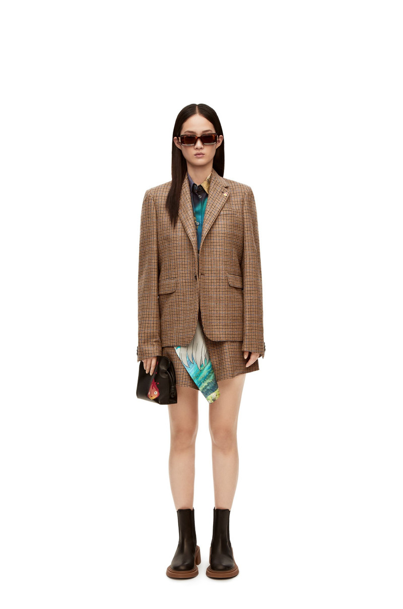 Loewe Calcifer wrap skirt in wool outlook