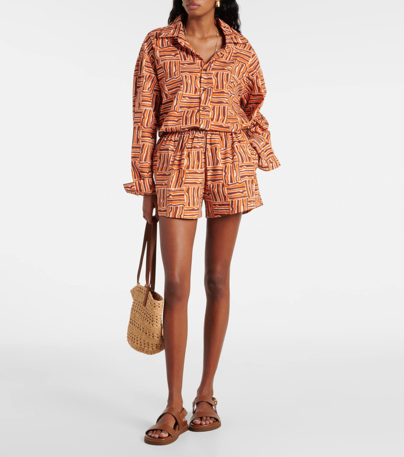 FAITHFULL Elva printed cotton shorts outlook