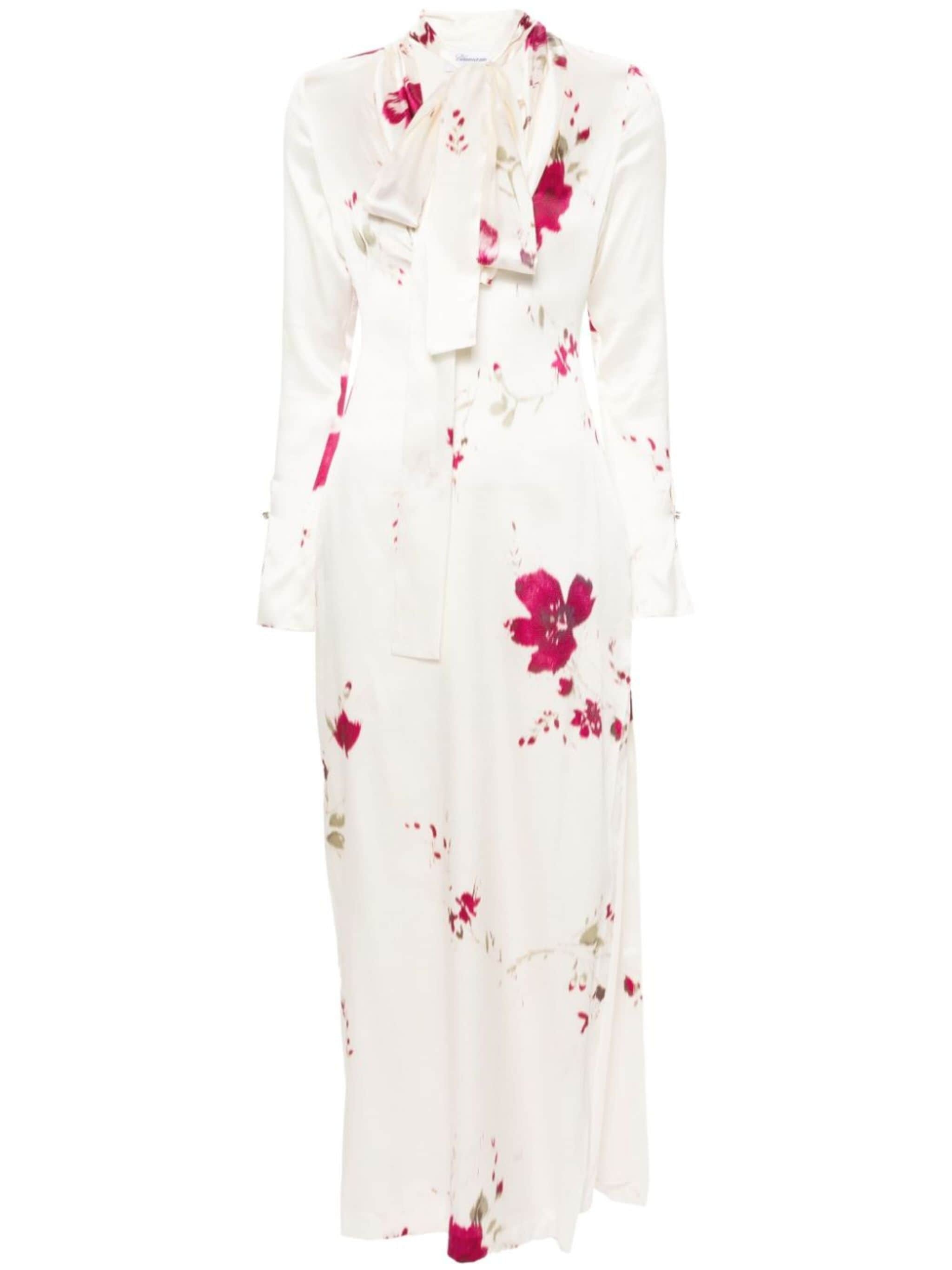 roses-print maxi dress - 1