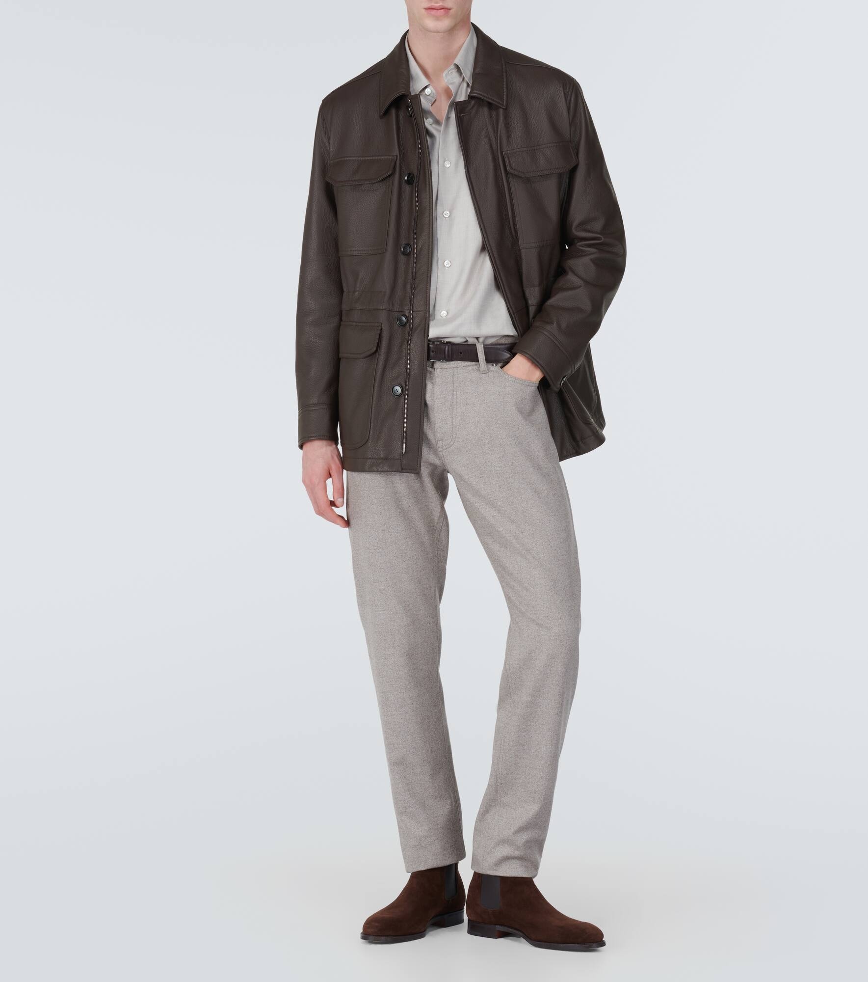 Silk, cashmere, and linen shirt - 2