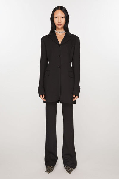 Acne Studios Fitted suit jacket - Black outlook