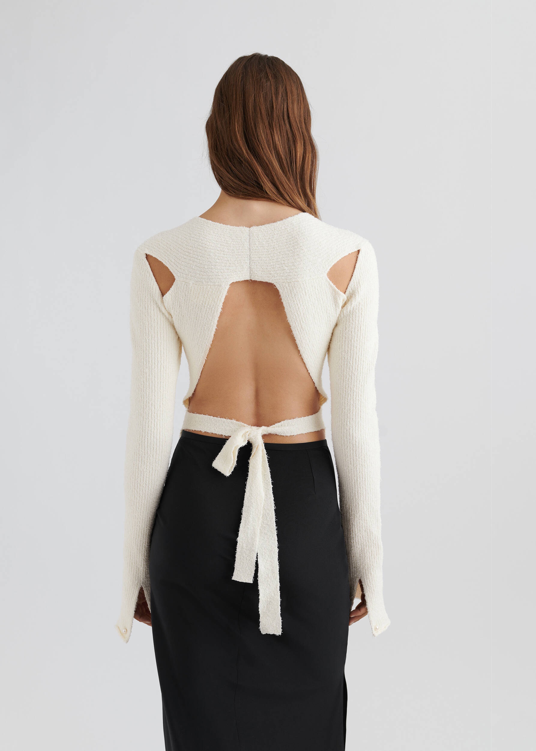 Tube Rib-Knit Wrap Top - 3