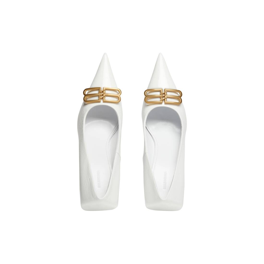 Women's Square Knife Bb 80mm Pump  in White - 6