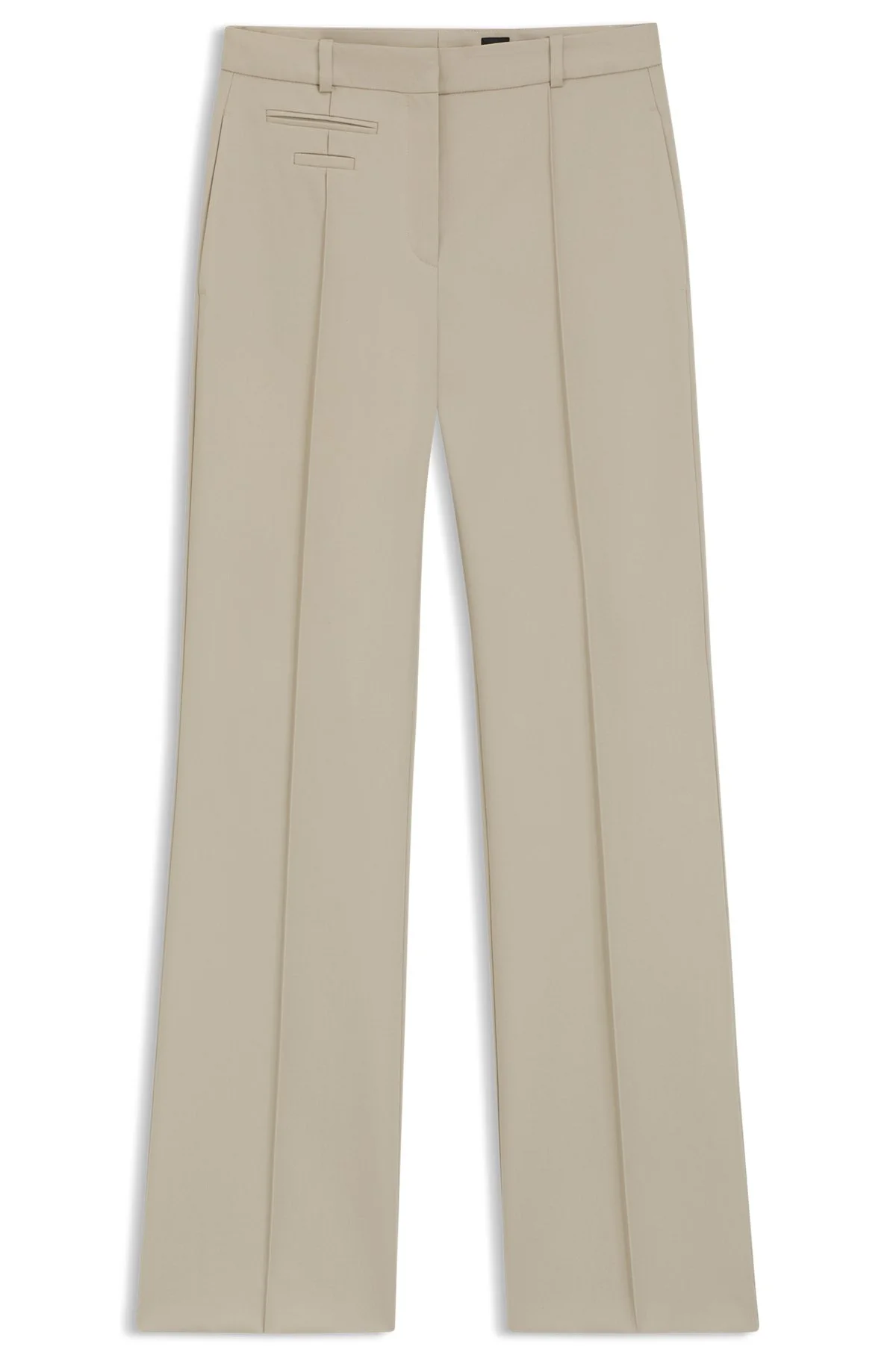 REGULAR-FIT TROUSERS IN VIRGIN-WOOL TWILL - 1