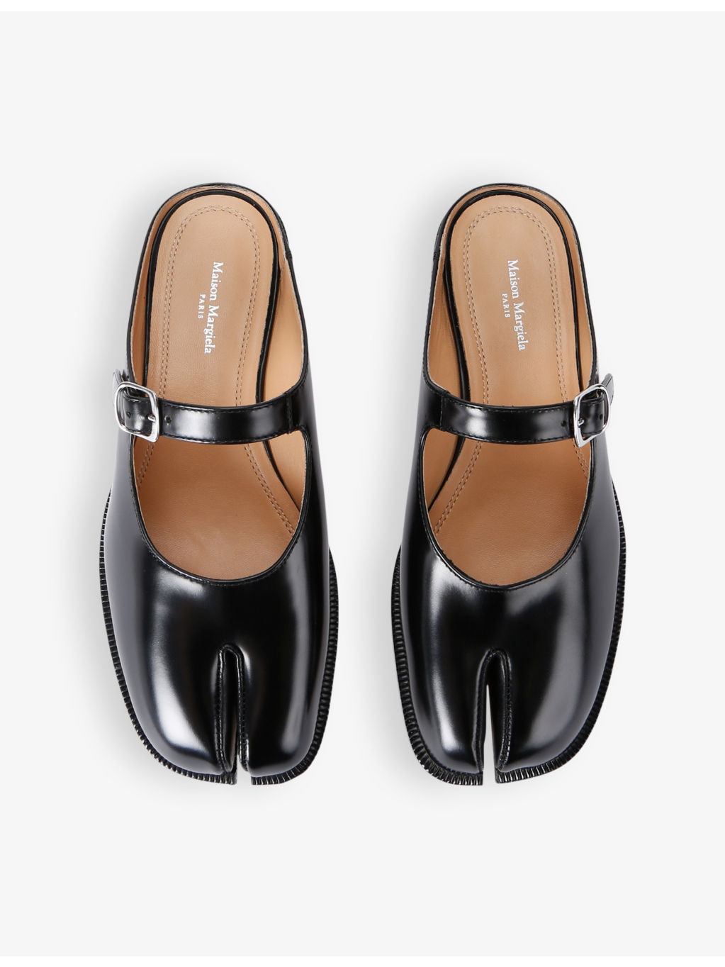 Tabi City leather mules - 2