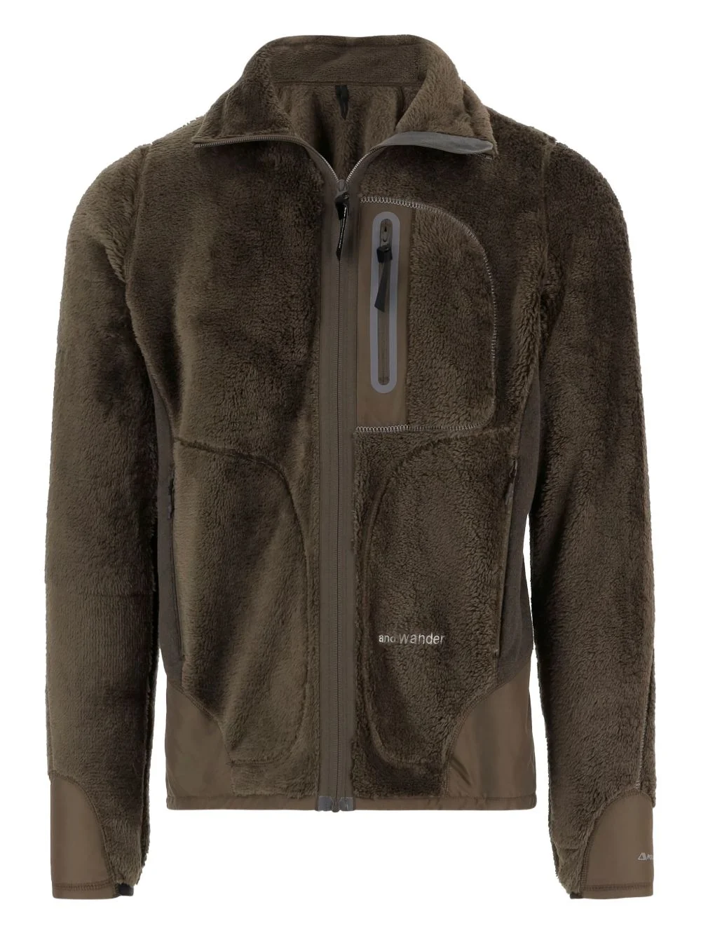 zipped fleece jacket - 1