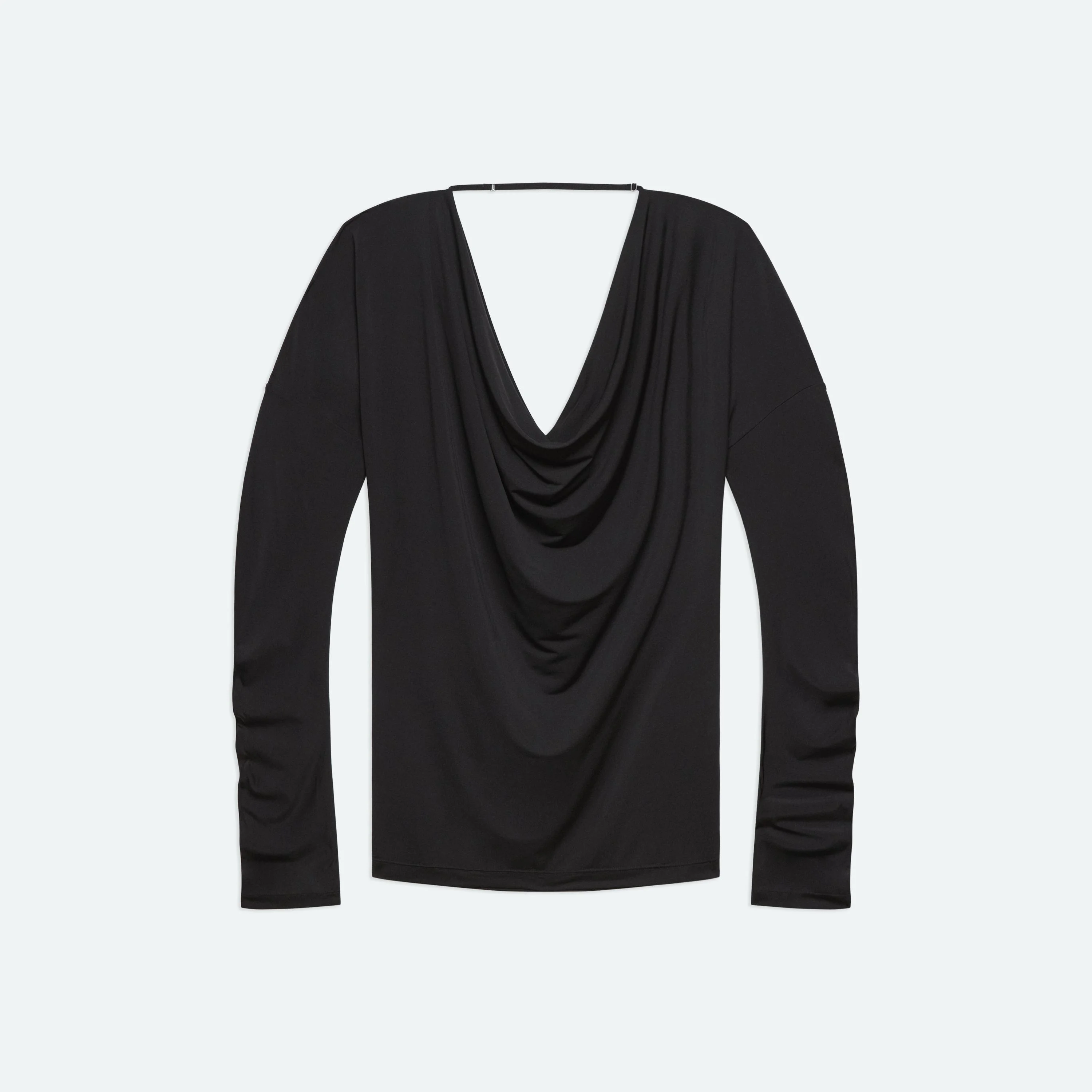 COWL LONG-SLEEVE TOP - 1
