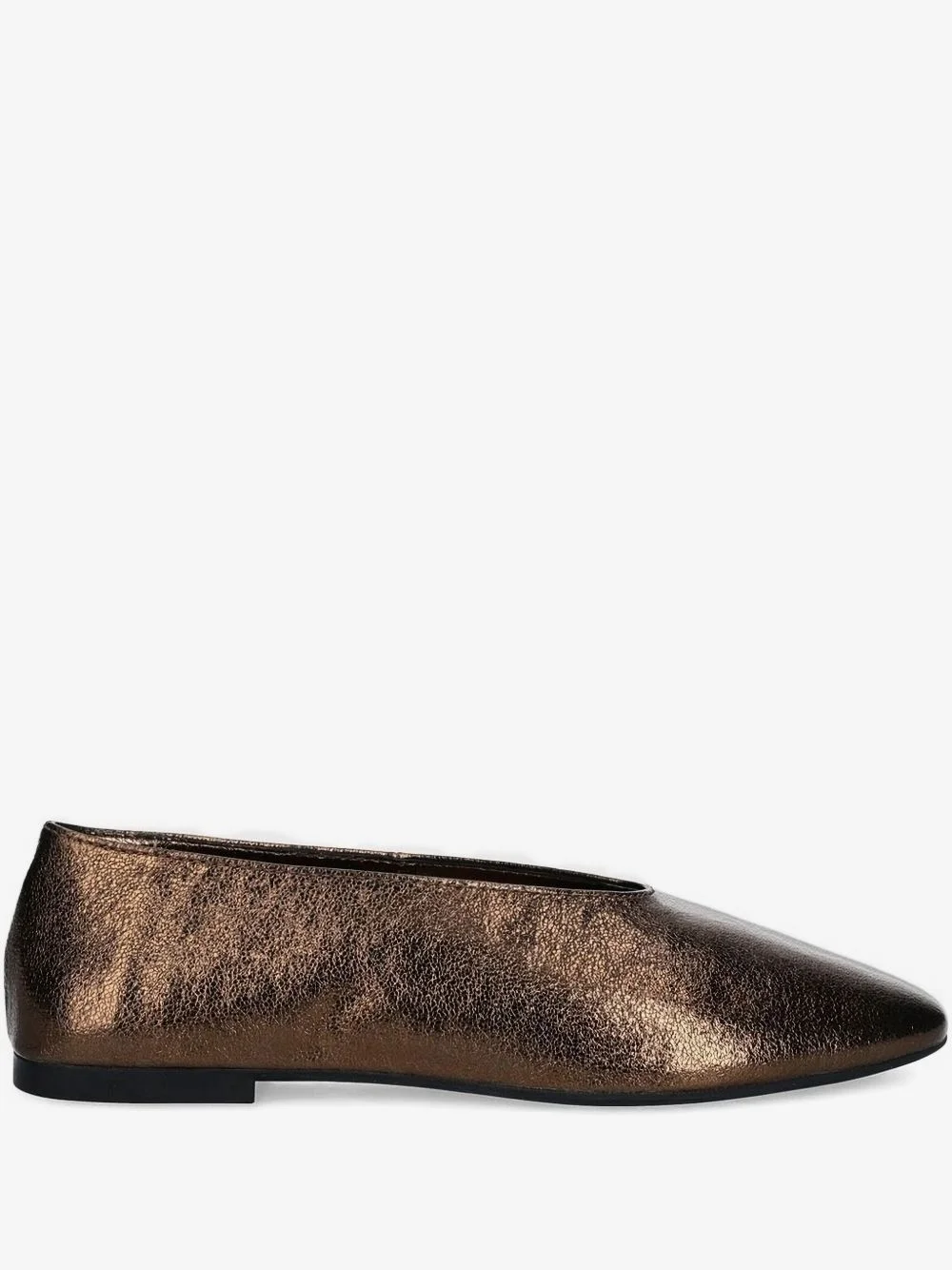 Fathom metallic-leather ballet flats - 1
