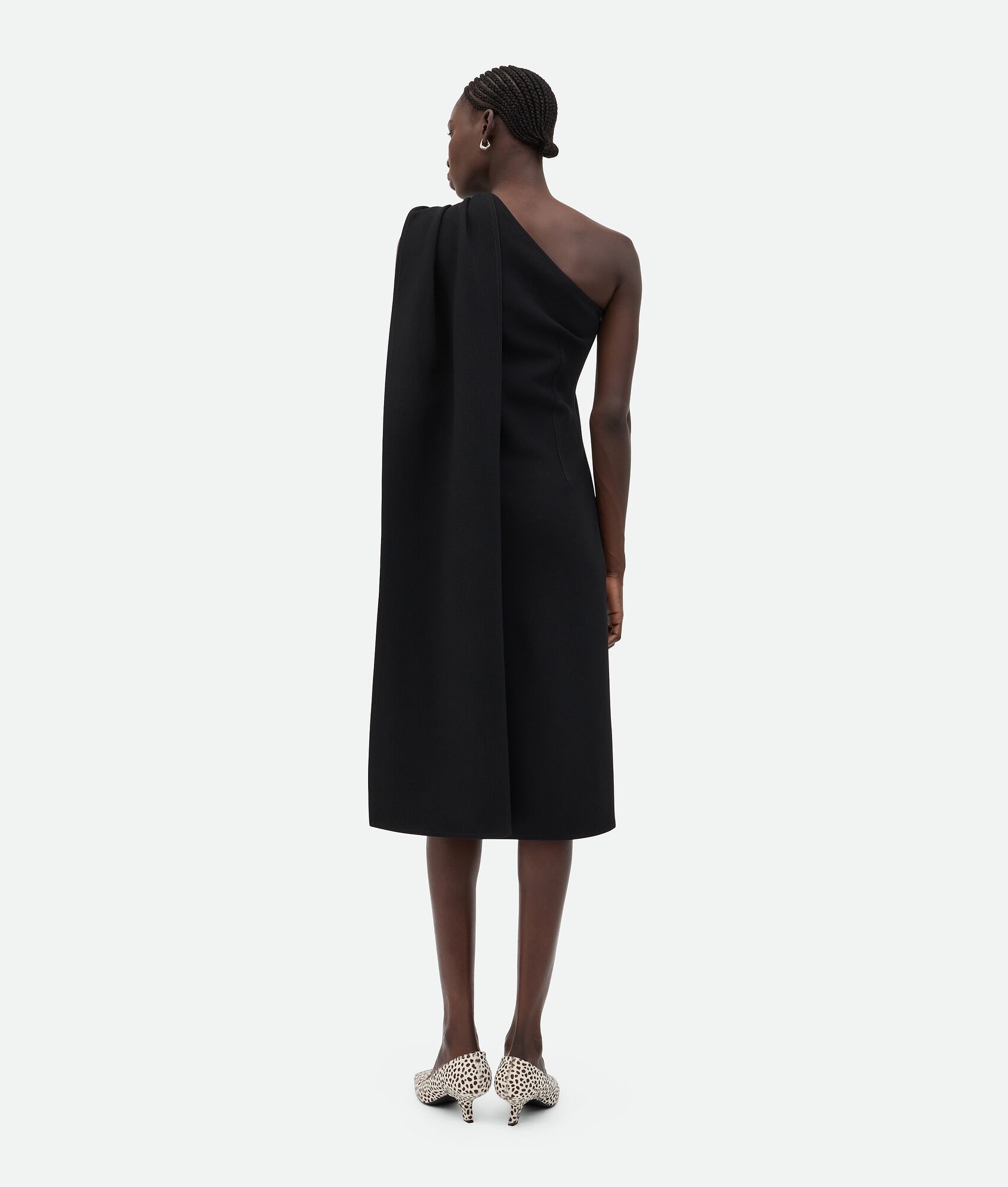 BOTTEGA VENETA wool viscose crepe dress black【注目商品】★ Bottega Veneta Wool Viscose Crepe Dress | REVERSIBLE