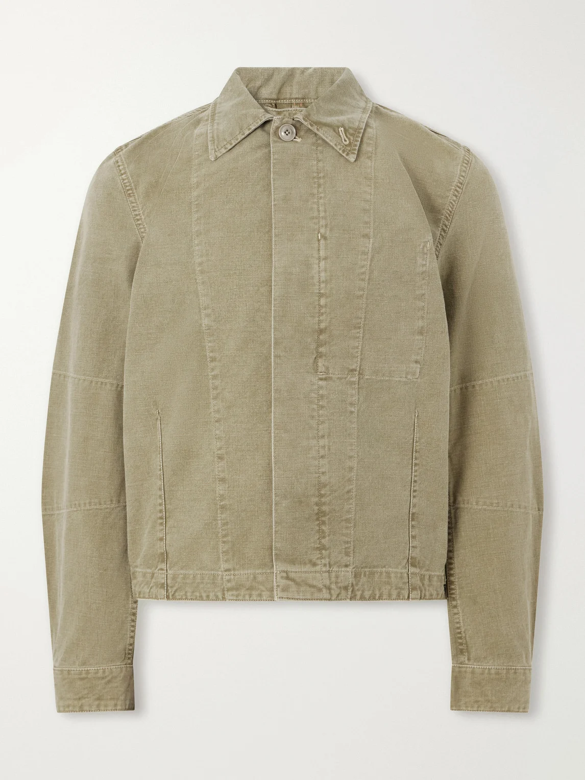 Machine Pigment-Dyed Cotton-Twill Jacket - 1