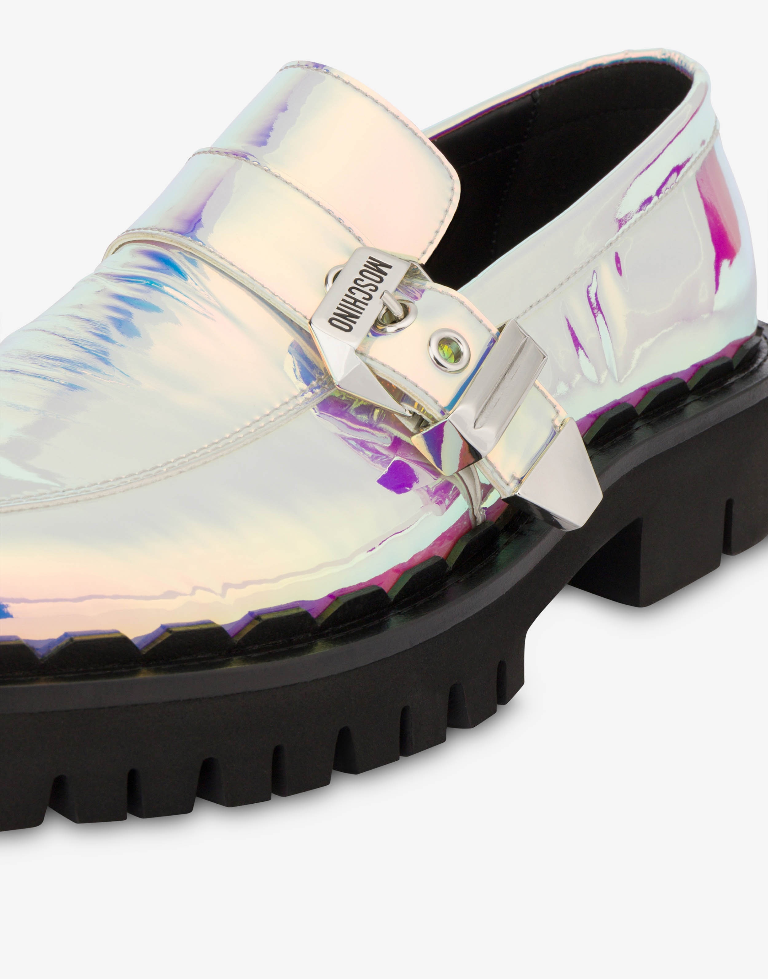 HOLOGRAPHIC CALF LOAFERS - 4