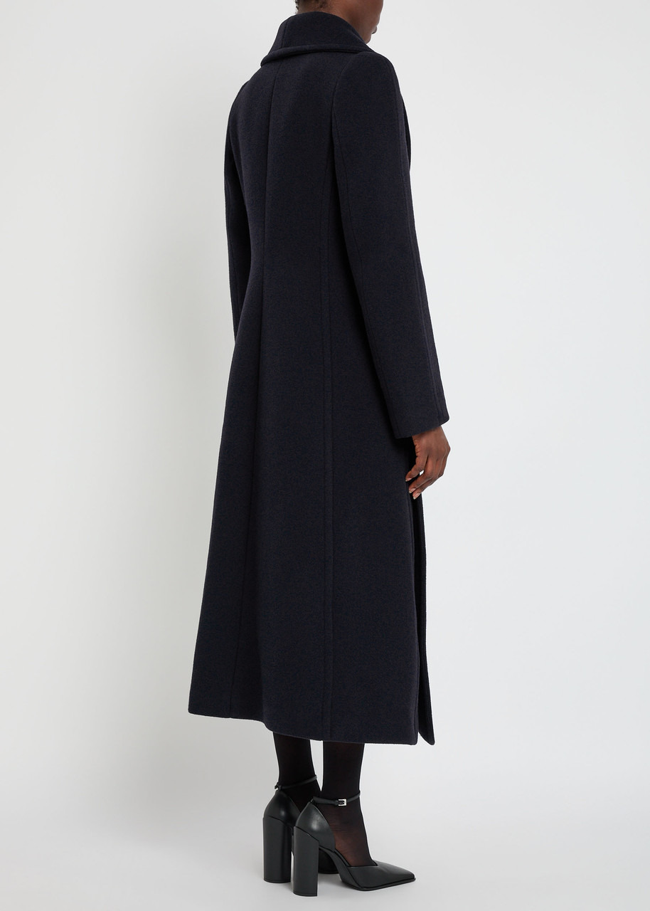 Alaïa Curved Wool Coat - 3