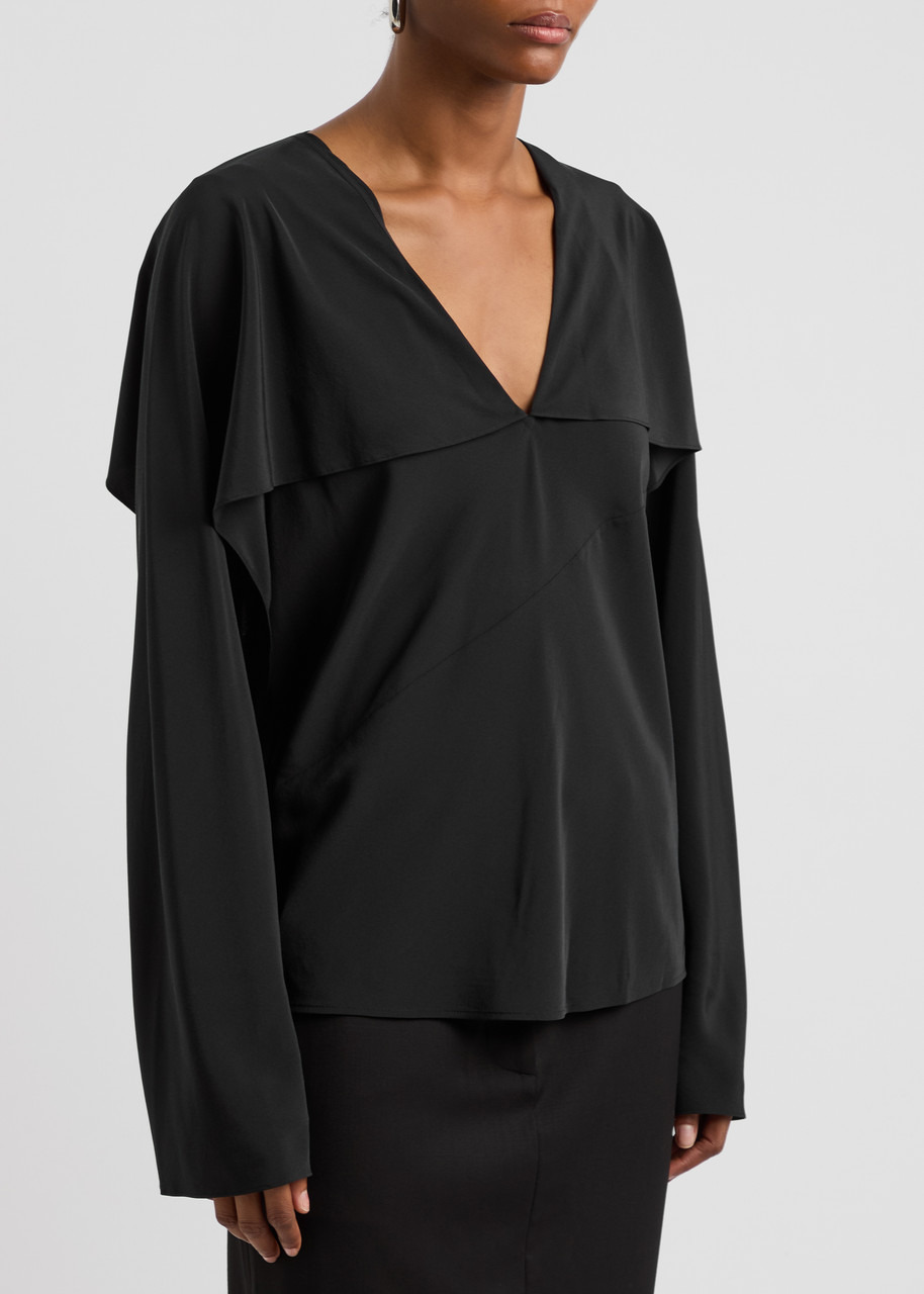 Silk crepe de chine blouse - 2