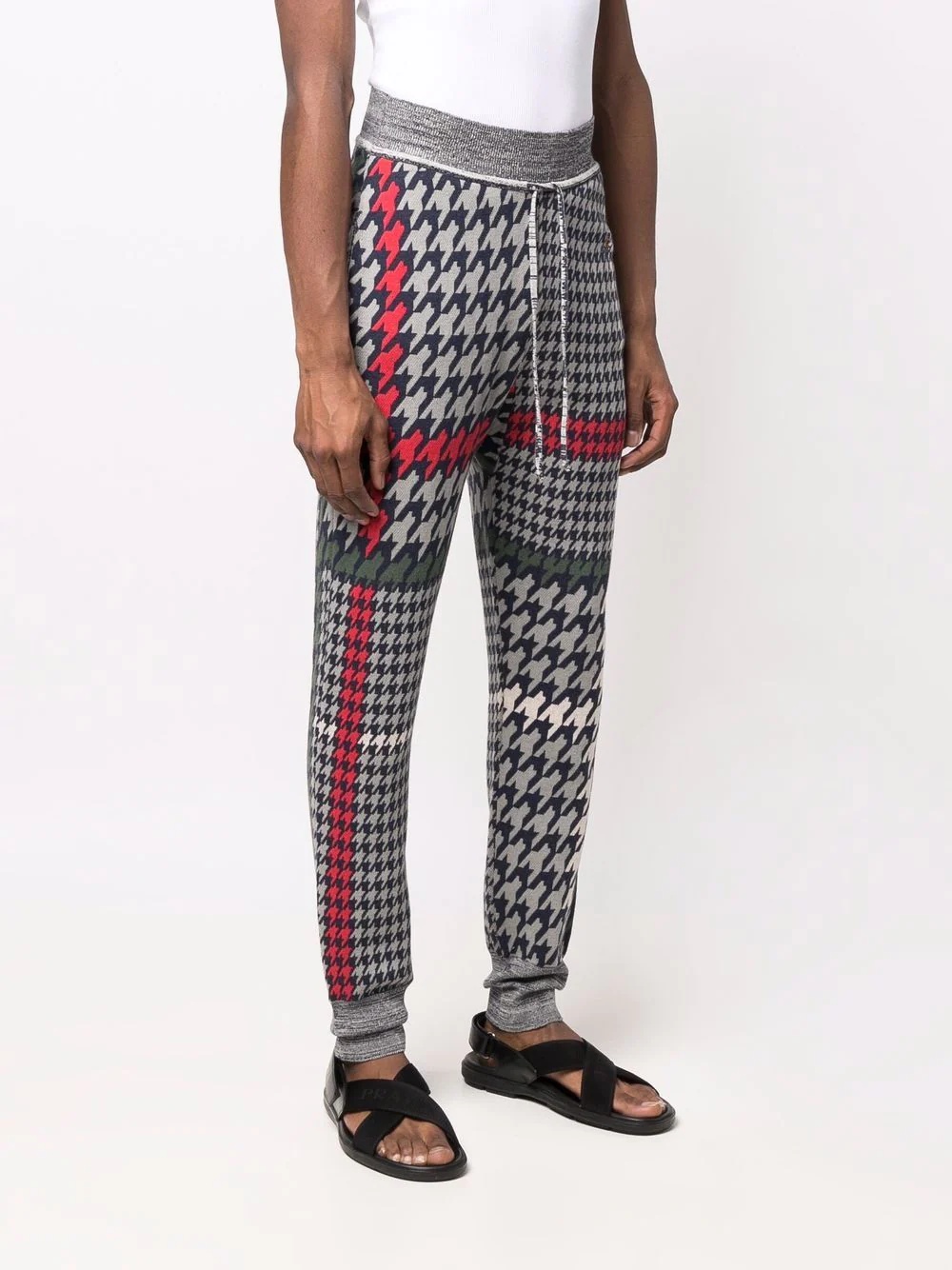 houndstooth-print trousers - 4