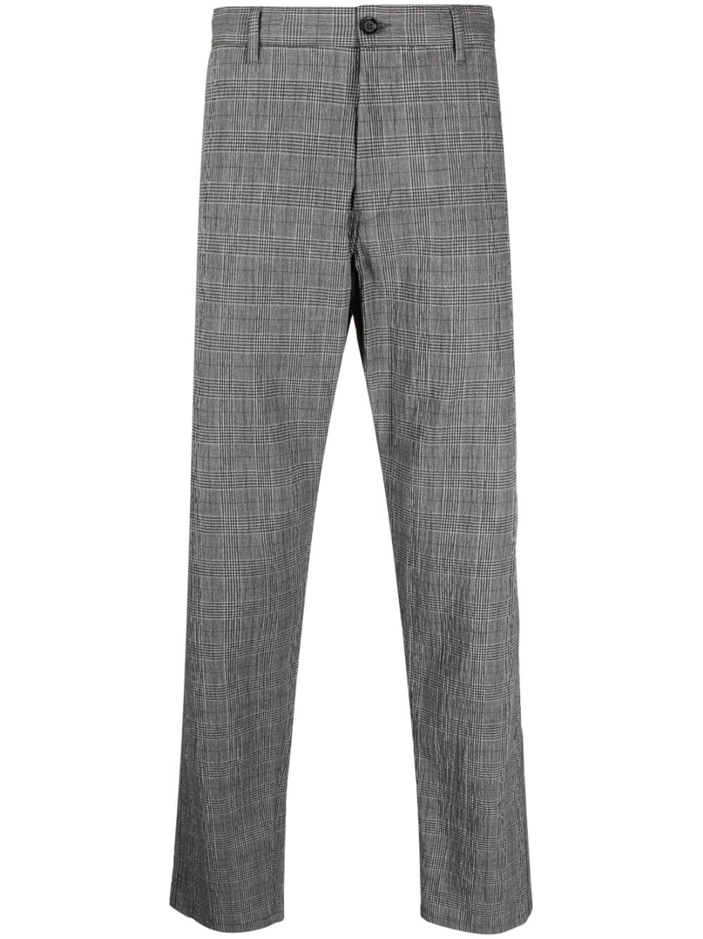 plaid-pattern tailored trousers - 1