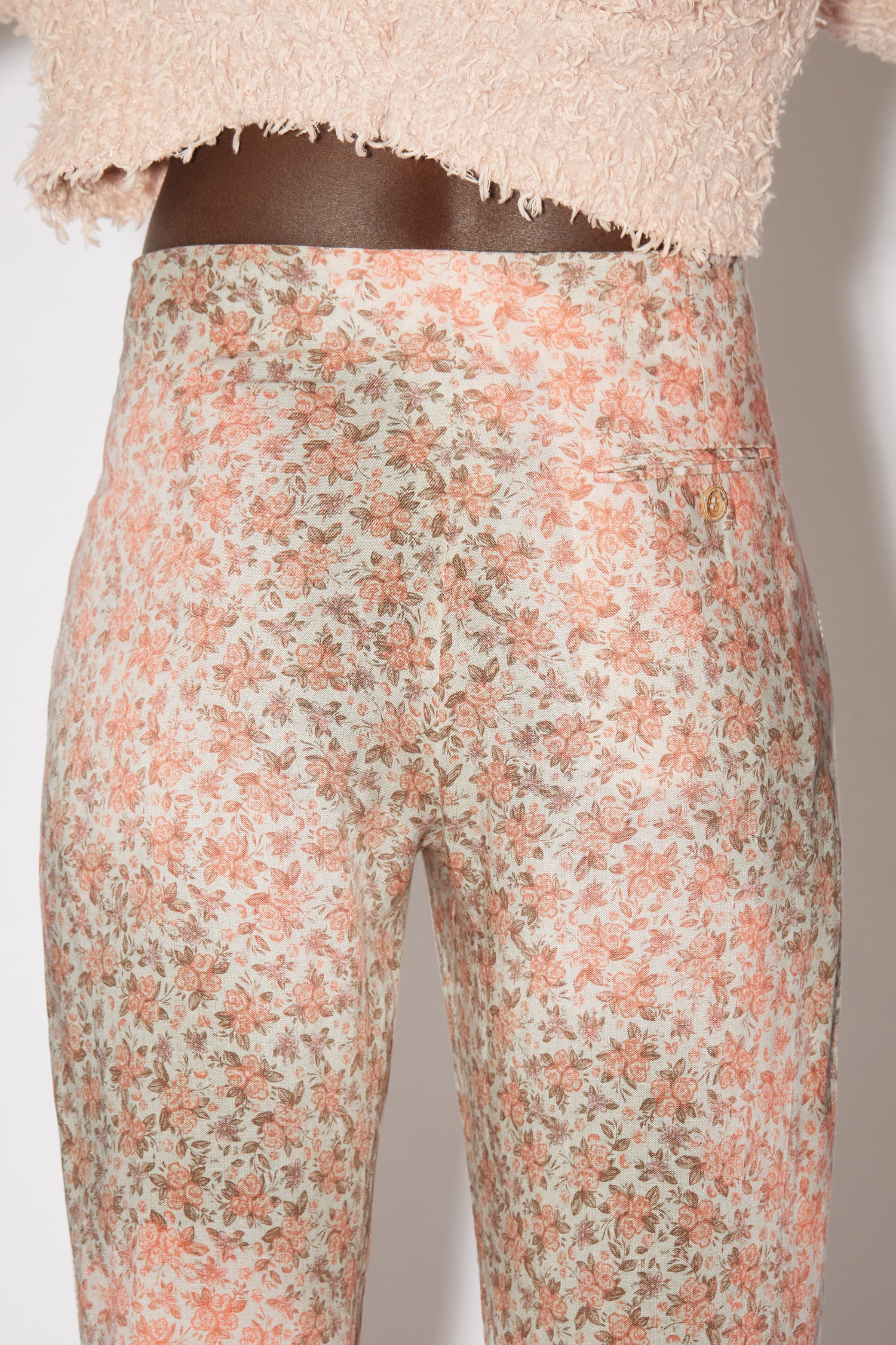 Casual trousers - Beige/Red - 6