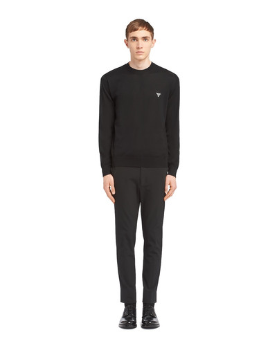 Prada Superfine wool crew-neck sweater outlook