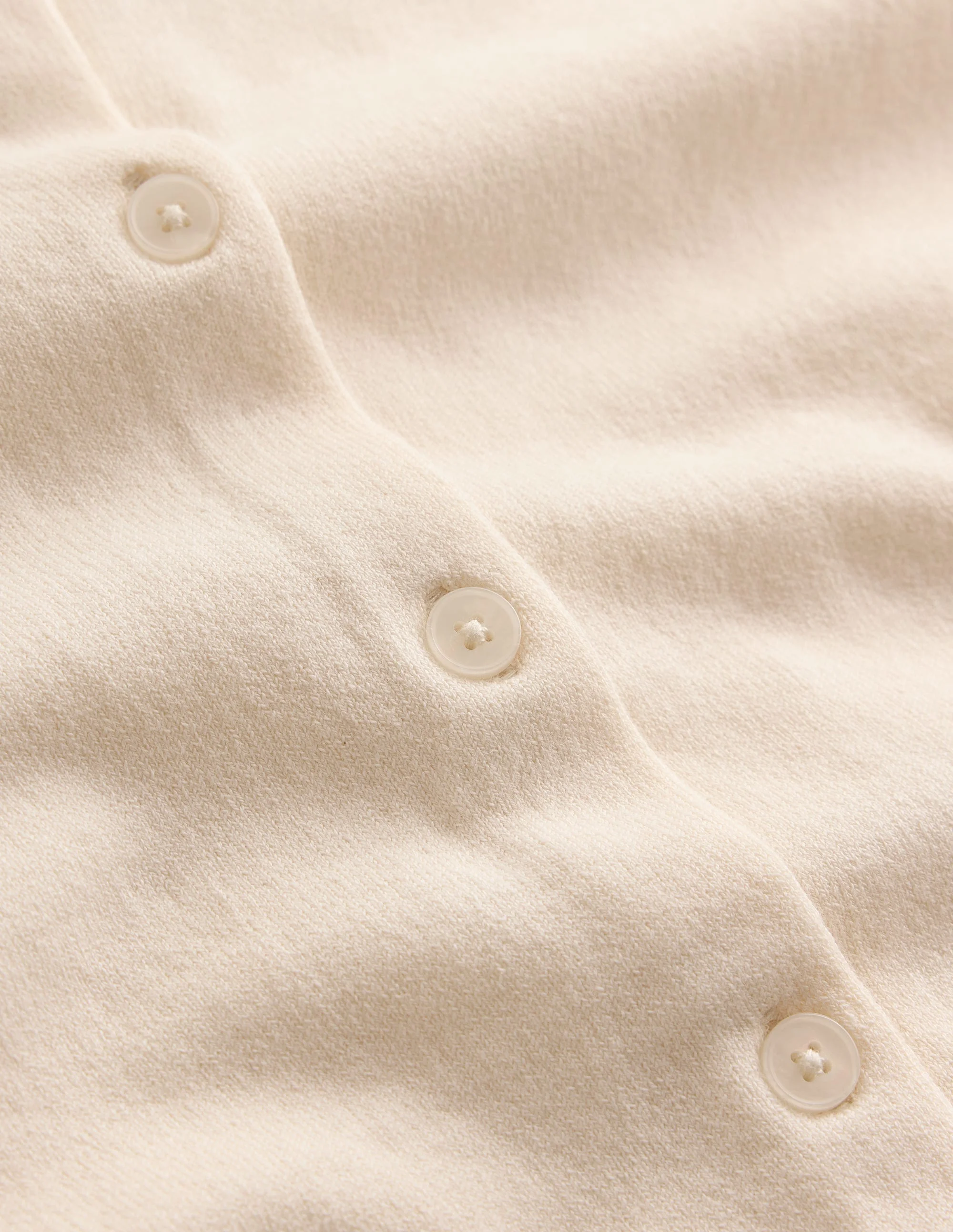 Camilla Cotton Crew Cardigan-Ivory - 1