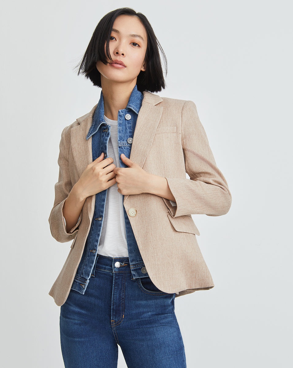 CUTAWAY LINEN DICKEY JACKET - 6