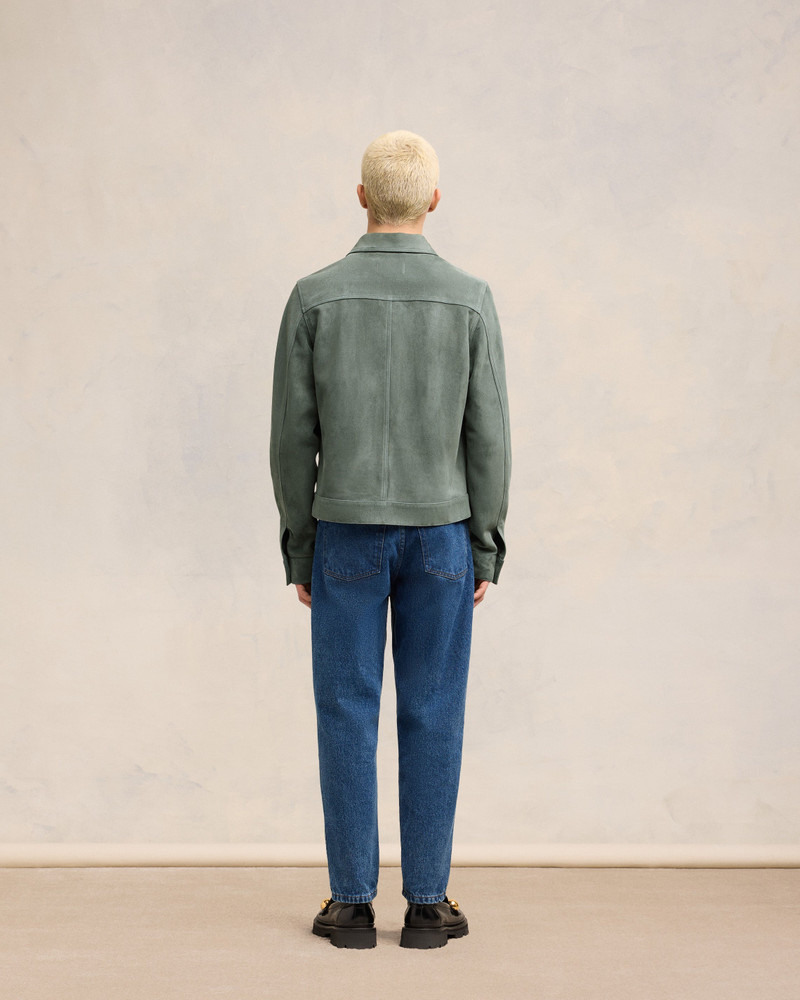 LEATHER BUTTONED OVERSHIRT 5