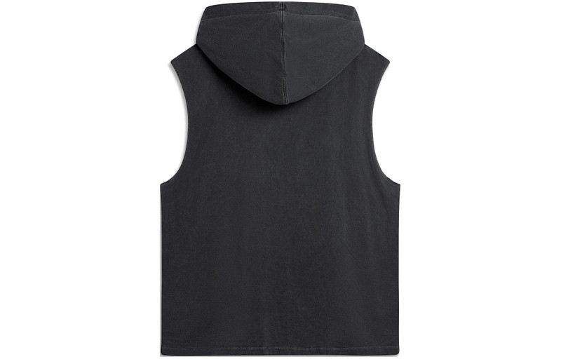 Li-Ning Li-Ning BadFive Graphic Sleeveless Hoodie 'Washed Black' AVSU437-1 outlook