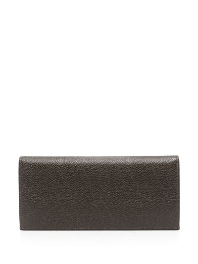 Thom Browne logo-stamp bi-fold leather wallet outlook