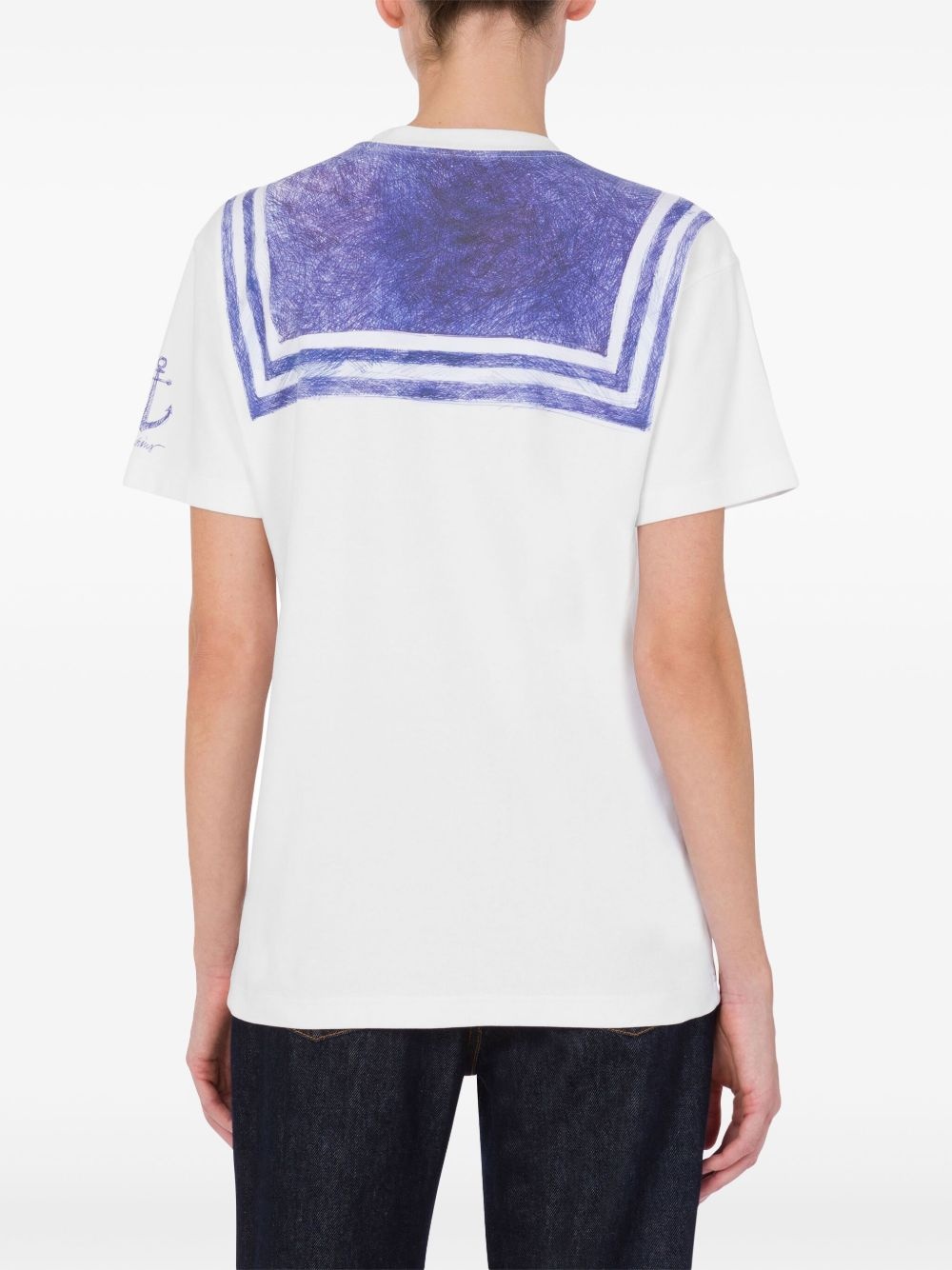 sailor-motif T-shirt - 3